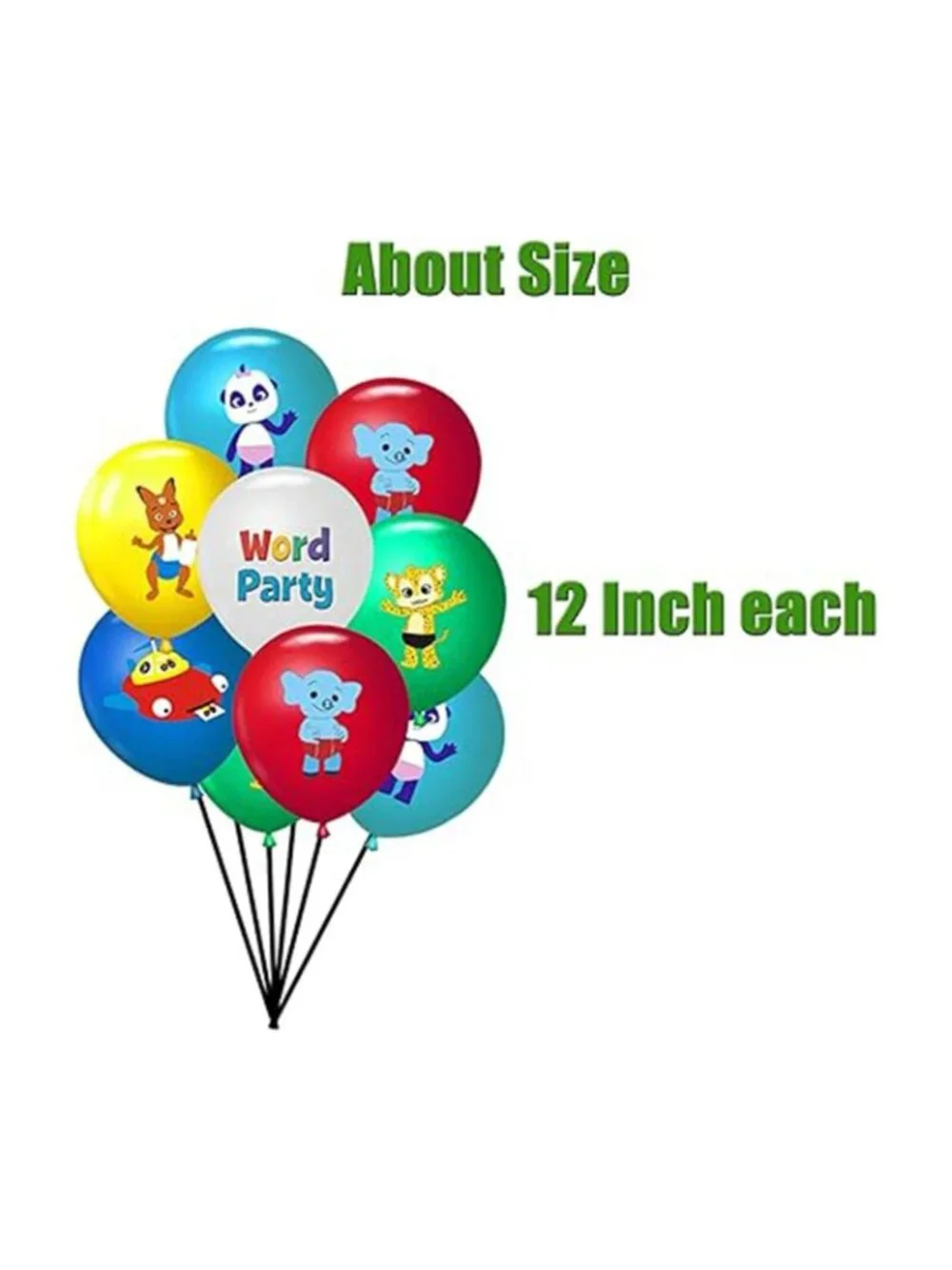Word Party Decoration Happy Birthday 82 Piece Set Banner Bags Cake Topper